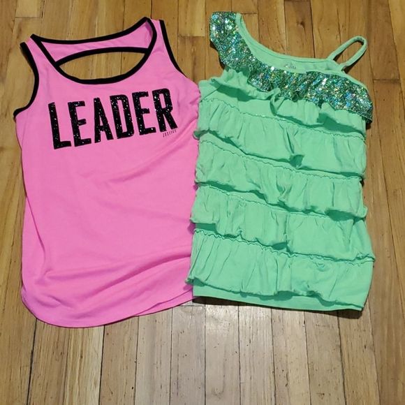 Justice Other - 2 Girls Justice tank tops leader pink size 20